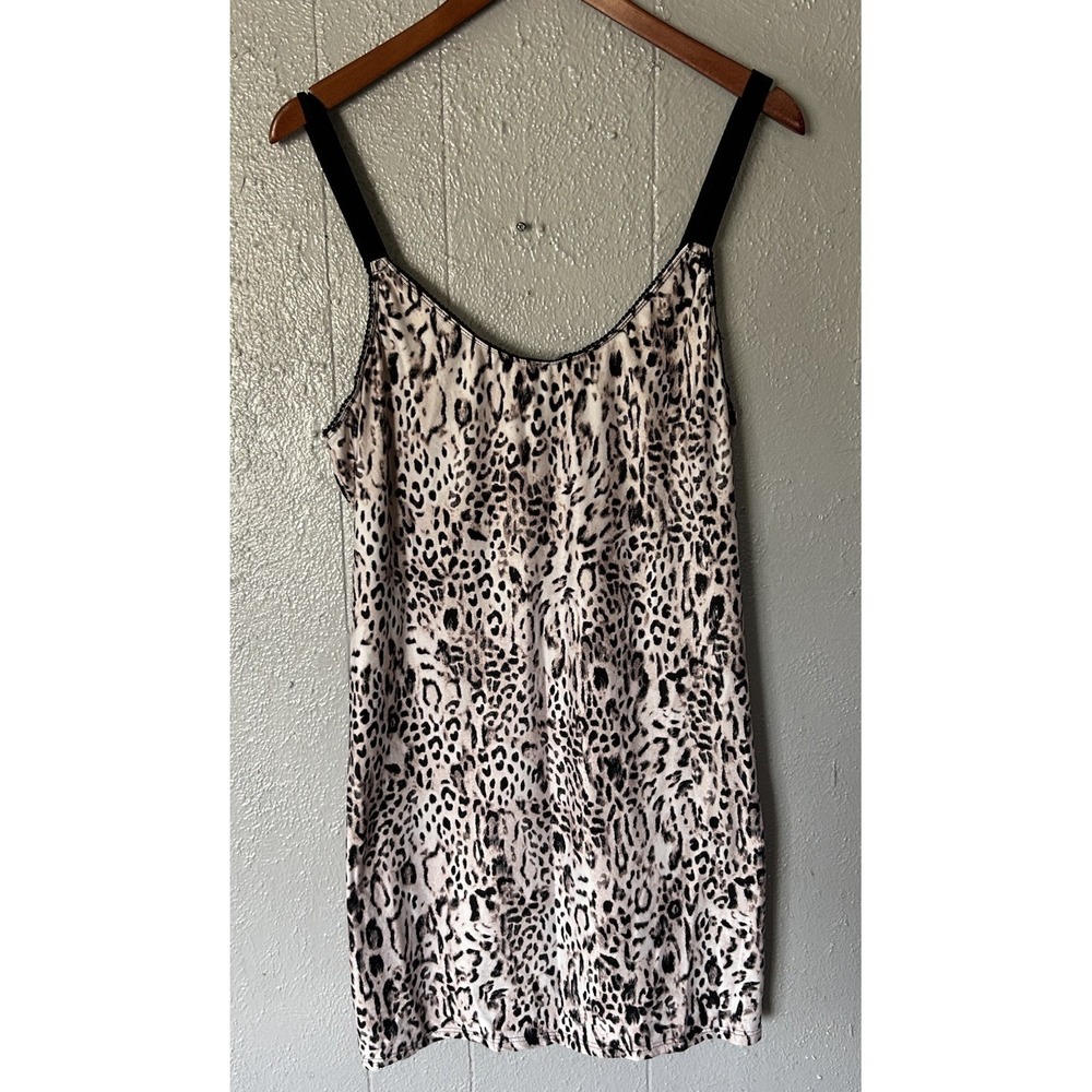 Leopard Midi Nightgown Secret Treasure Sleepwear Animal Print Lounge Size XL